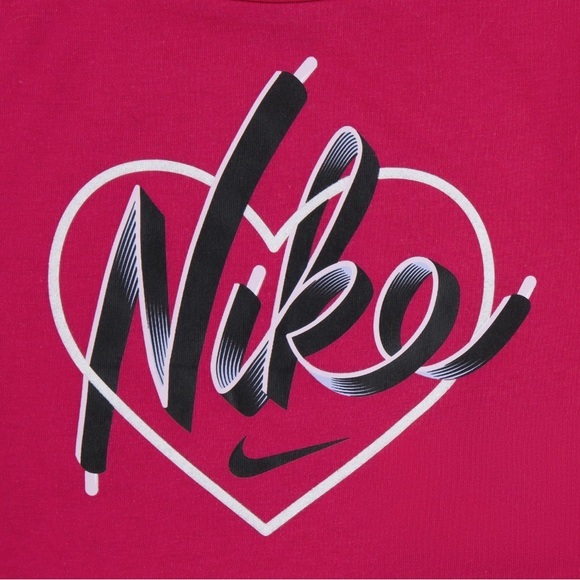 Nike Shoe Lace Heart 2pc Short Set - Picture 2 of 3